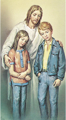 Italian Paper Holy Cards, 2"x4", Blank Back, Christ the Comforter, 100-Pack, # 6173