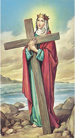 Italian Paper Holy Cards, 2"x4", Blank Back, St. Helen, 100-Pack, # 6174