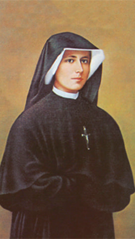 Italian Paper Holy Cards, 2"x4", Blank Back, St. Maria Faustina, 100-Pack, # 6198