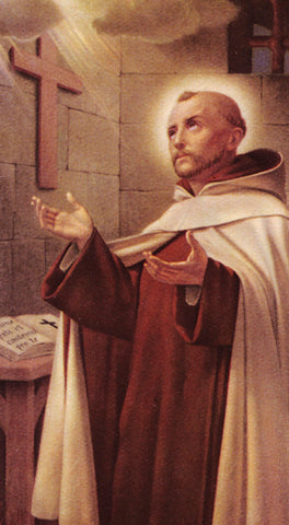 Italian Paper Holy Cards, 2"x4", Blank Back, St. John of the Cross, 100-Pack, # 6318
