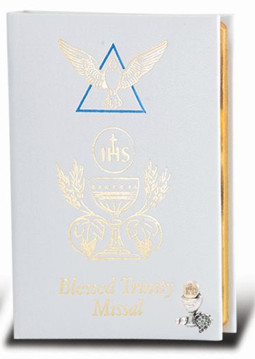 WHITE "BLESSED TRINITY" MISSAL, # 6375