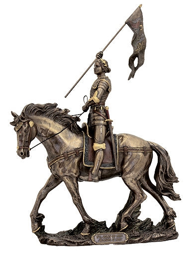 10" x 14" St. Joan of Arc Statue, Bronzed Resin, # 63885