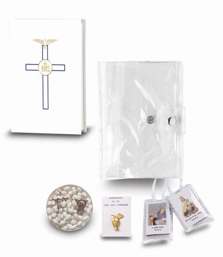 GIRL'S FIRST COMMUNION 5 PIECE GIFT SET, # 6405