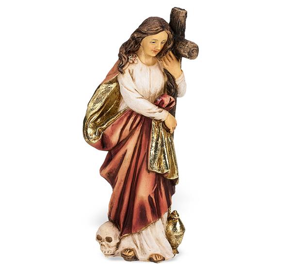 4" Full Color Resin Statue, St. Mary Magdalene, # 6472