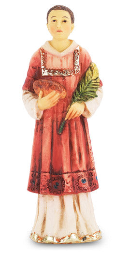 4" Full Color Resin Statue, St. Stephen, # 6480