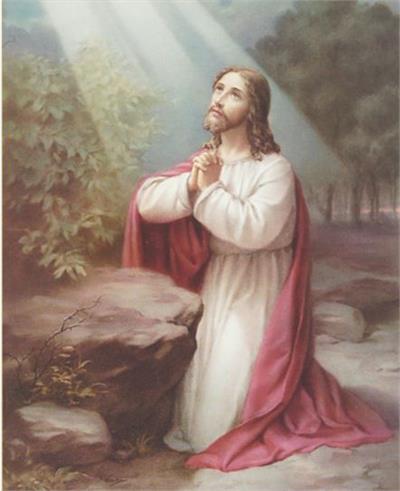 8"x10" Italian Print, CHRIST ON MOUNT OLIVE, Gethsemane, 3-Pack, # 65558