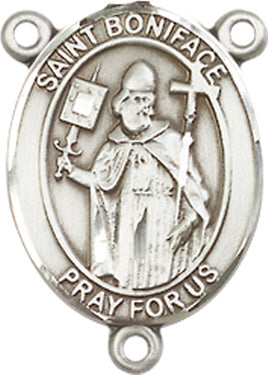 St. Boniface Rosary Center, Sterling Silver, 3/4", # 66266