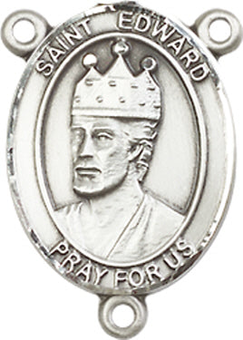 St. Edward the Confessor Rosary Center, Sterling Silver, 3/4", # 66308