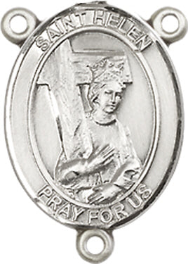 St. Helen Rosary Center, Sterling Silver, 3/4", # 66344