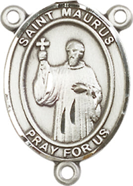St. Maurus Rosary Center, Sterling Silver, 3/4", # 66423