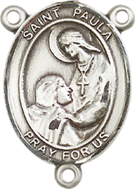 St. Paula Rosary Center, Sterling Silver, 3/4", # 66447