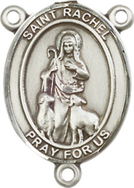 St. Rachel Rosary Center, Sterling Silver, 3/4", # 66455