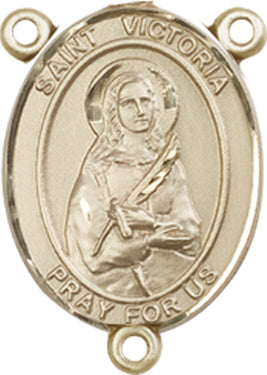 St. Victoria Rosary Center, 14kt Gold Filled, 3/4", # 66499