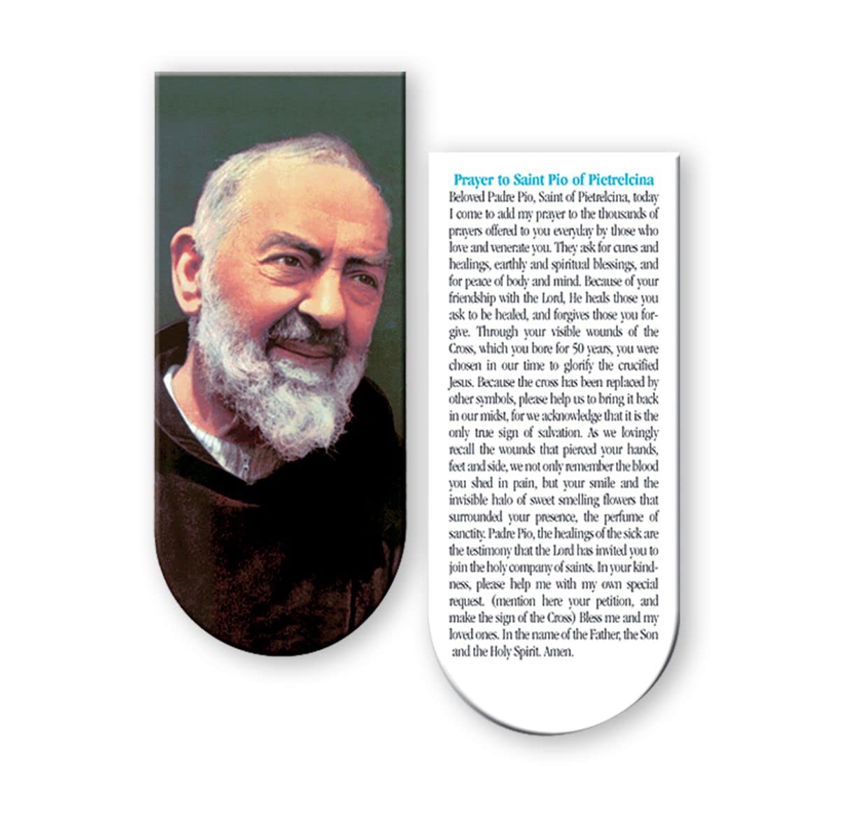 Magnetic Bookmark, 3", St. Padre Pio, 10-Pack, # 96220