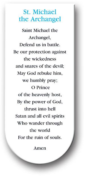 Magnetic Bookmark, 3", St. Michael, # 70365-sale