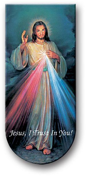 Magnetic Bookmark, 3", Divine Mercy, 10-Pack, # 70368|