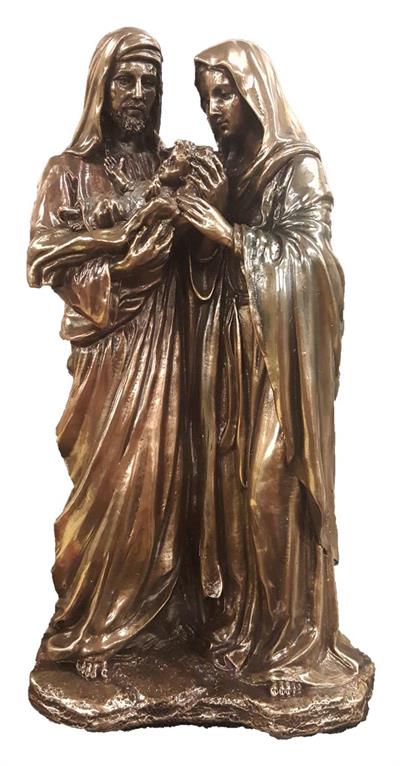 8.5" Holy Family Statue, Cold Cast Bronze, #71