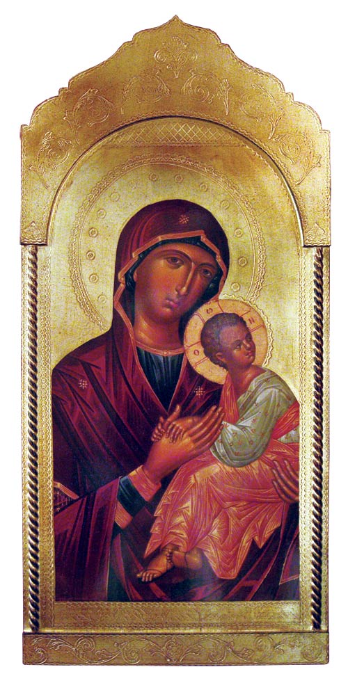 Madonna & Child Florentine plaque, 21 x 45", Made in Italy, # 7389