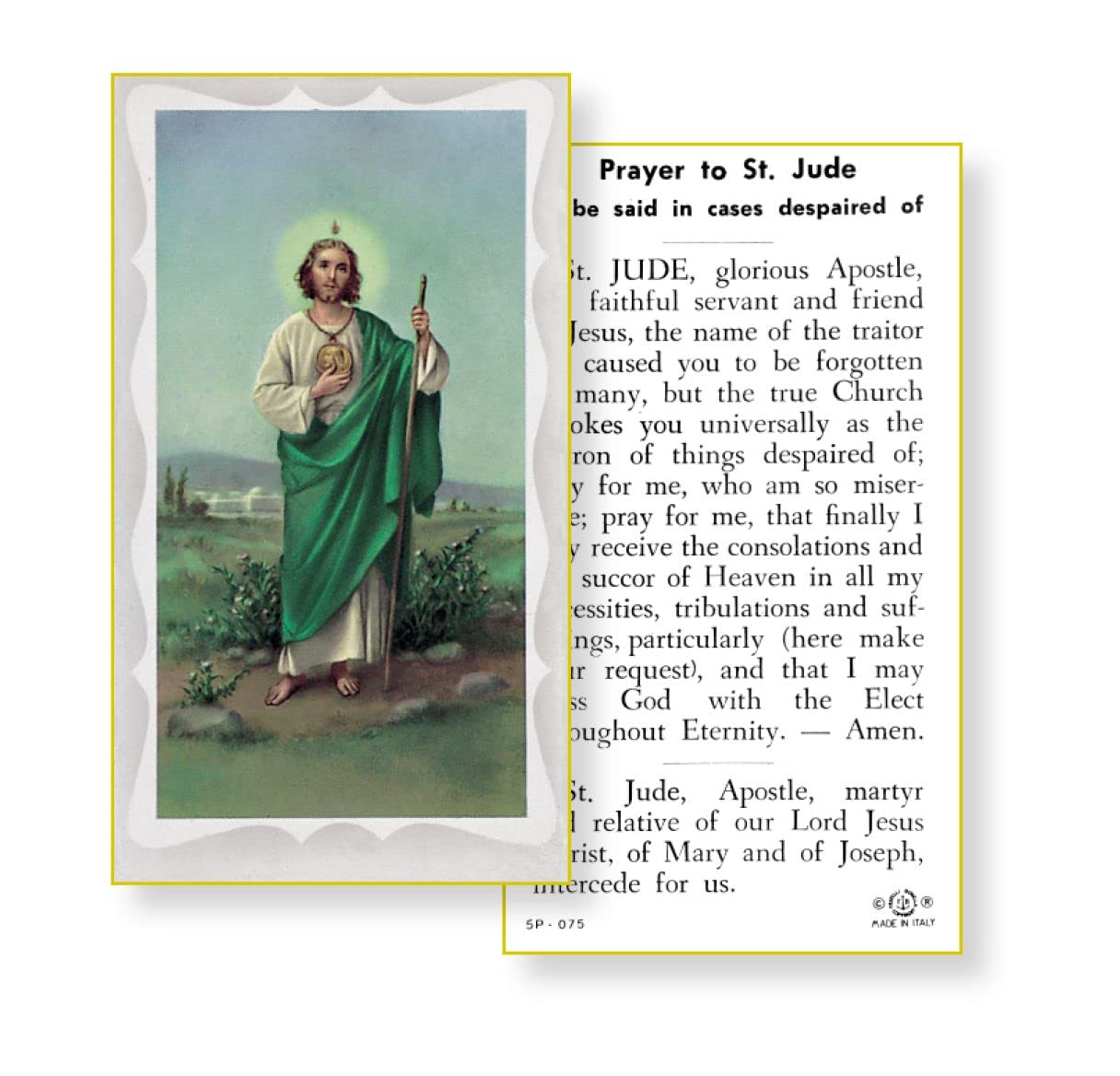 SAINT JUDE Paper Holy Cards, 2"x4", 100-pack, # 5852