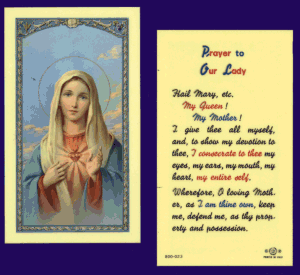 Prayer To Our Lady: Laminated Holy Card, # 99784