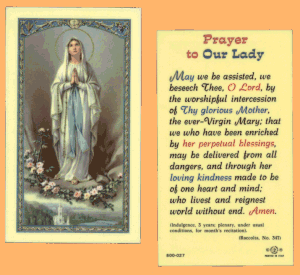 Prayer To Our Lady: Laminated Holy Card, # 99788