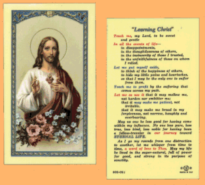Learning Christ Laminated Holy Card, 25-Pack, # 99987