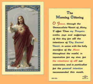 Morning Offering: Laminated Holy Card, # 99752