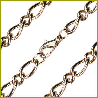 30" Clergy Chain, 6.3mm wide, Light Gold Plated, # 8703