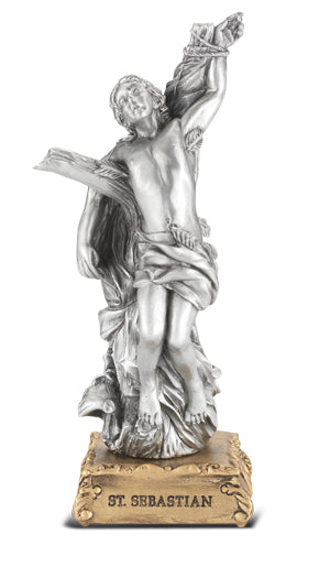 Pewter St. Sebastian Statue, 4-1/2", # 89351