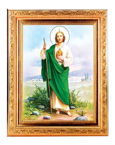 Antique Gold Frame, 8.25"x10.25", St. Jude, # 90411