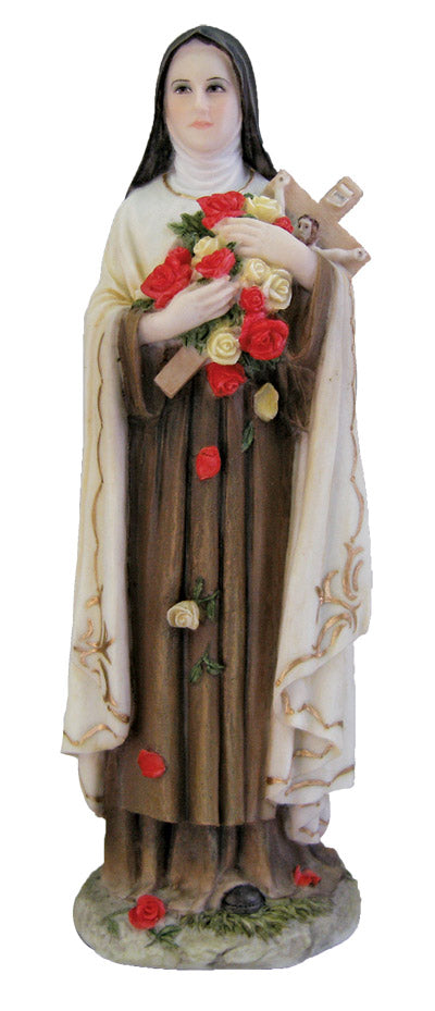 8" St. Therese Lisieux Statue, Hand Painted, # 92755