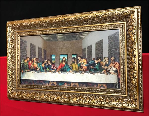 The Last Supper by Da Vinci, Under Glass, 19x11", # 93097