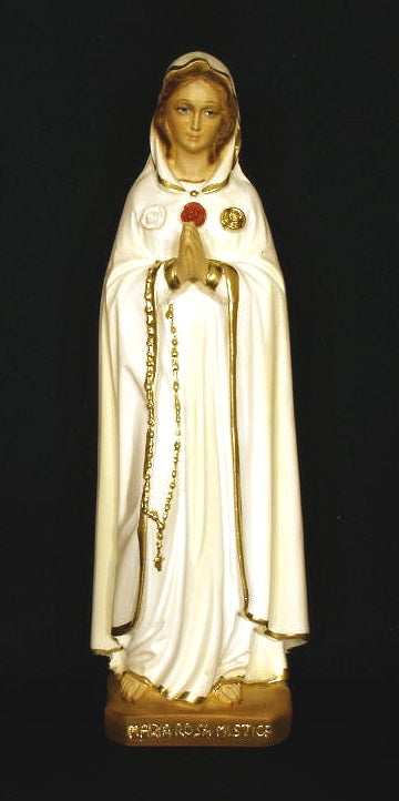Rose of Mystica in hand-painted alabaster, 11.5". Made in Italy., 9388