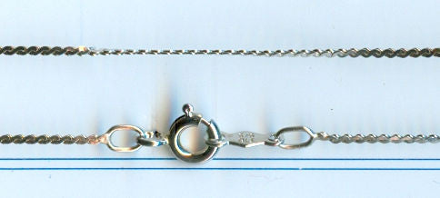 13" Sterling Silver Serpentine Chain w/ Clasp, 1.75mm wide, # 9451-sale