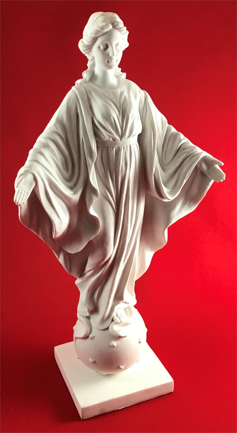 Our Lady of Smiles White Resin Statue 9", 95079|Our Lady of Smiles White Resin Statue 9", 95079||