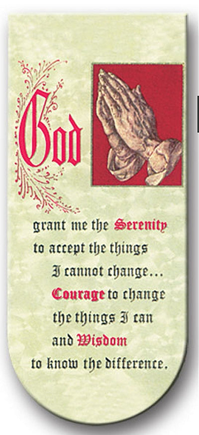 Magnetic Bookmark, 3", Serenity Prayer, 10-Pack, #