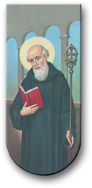 Magnetic Bookmark, 3", St. Benedict, 10-Pack, # 96219|