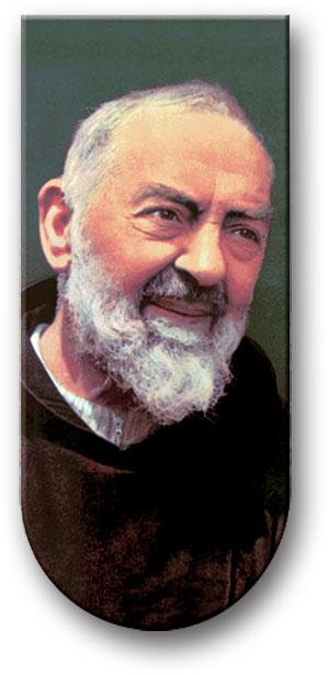 Magnetic Bookmark, 3", St. Padre Pio, 10-Pack, # 96220|
