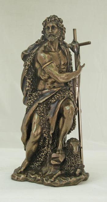 Saint John the Baptist, Resin, 9.5", Bronzed, 97183