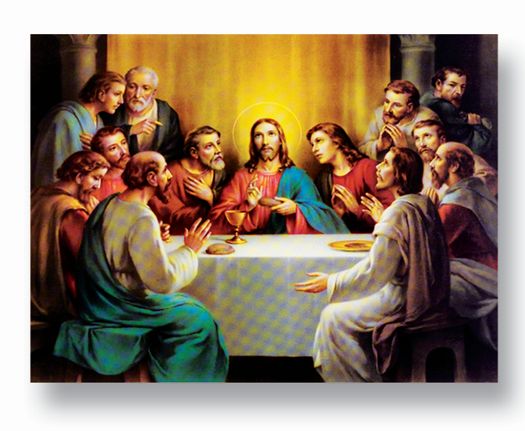 19" x 27" Poster, Last Supper, Italian gold embossed, #, 98459