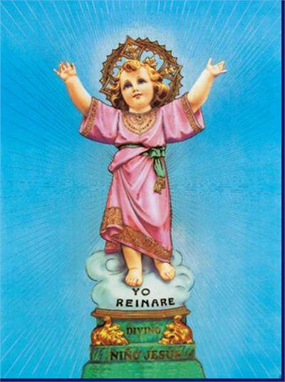 19" x 27" Poster of the Divino Nino, Italian gold embossed, #, 98466