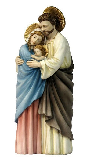 Holy Family 1-Piece Statue, Hand Painted Veronese Resin, 10", 99366