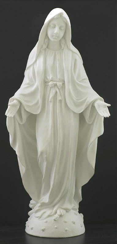 8" White Resin O.L. Grace Statue, # 99385