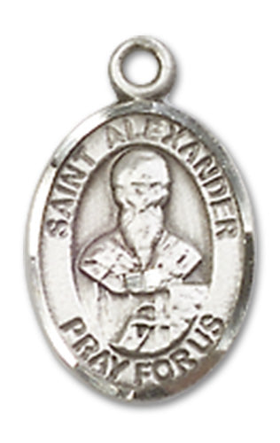 St. Alexander Sauli Charm Medal, Fine Pewter, 1/2", Your Choice of Chain, # 10313