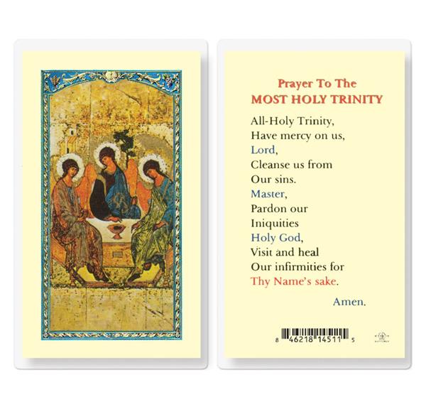 Prayer to The Most Holy Trinity Laminated Holy Cards, 25-Count Value Pack # 99736