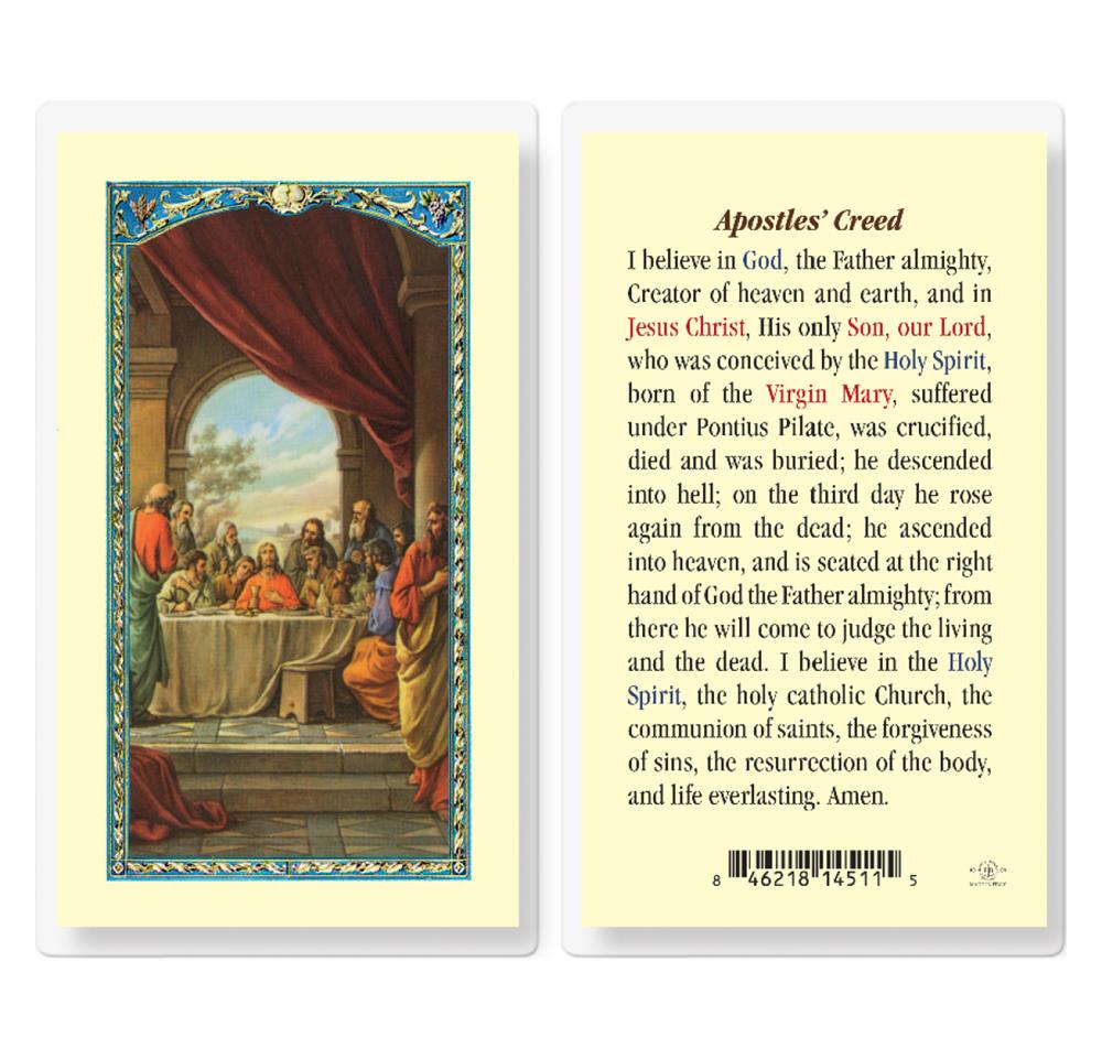 Apostles' Creed Laminated Holy Card, 25-Pack, # 99837
