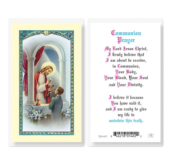 Communion Prayer for Boys Laminated Holy Cards, 25-Count Value Pack # 99961