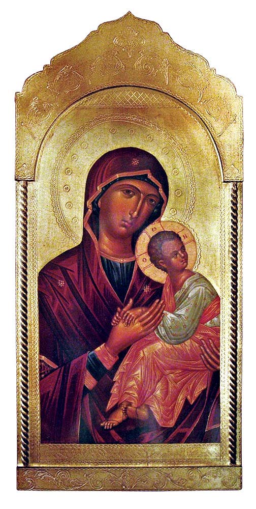 Madonna & Child Florentine plaque, 21 x 45", Made in Italy, # 7389