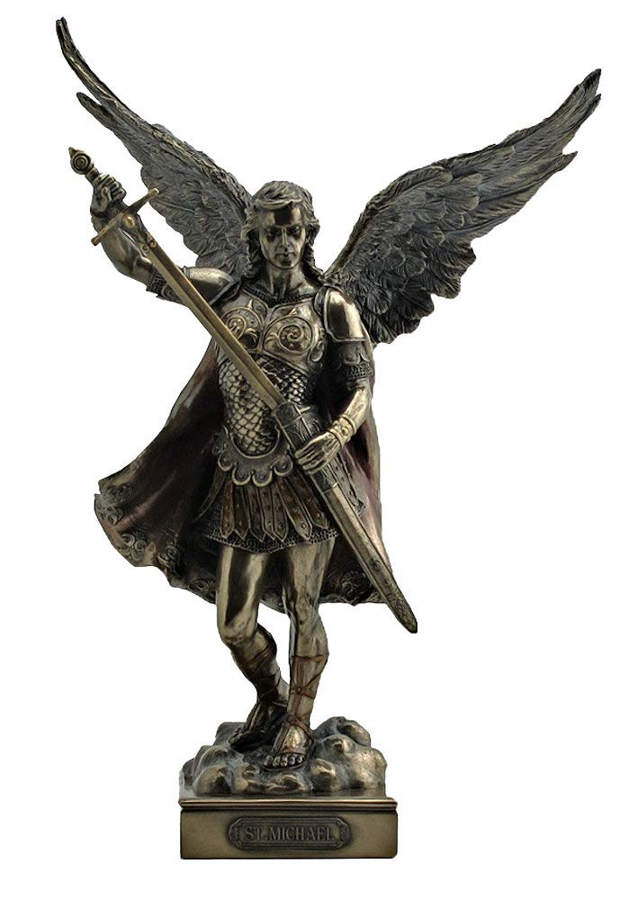 St. Michael the Archangel without Devil, 13.5", Cold Cast Bronze, # 49446