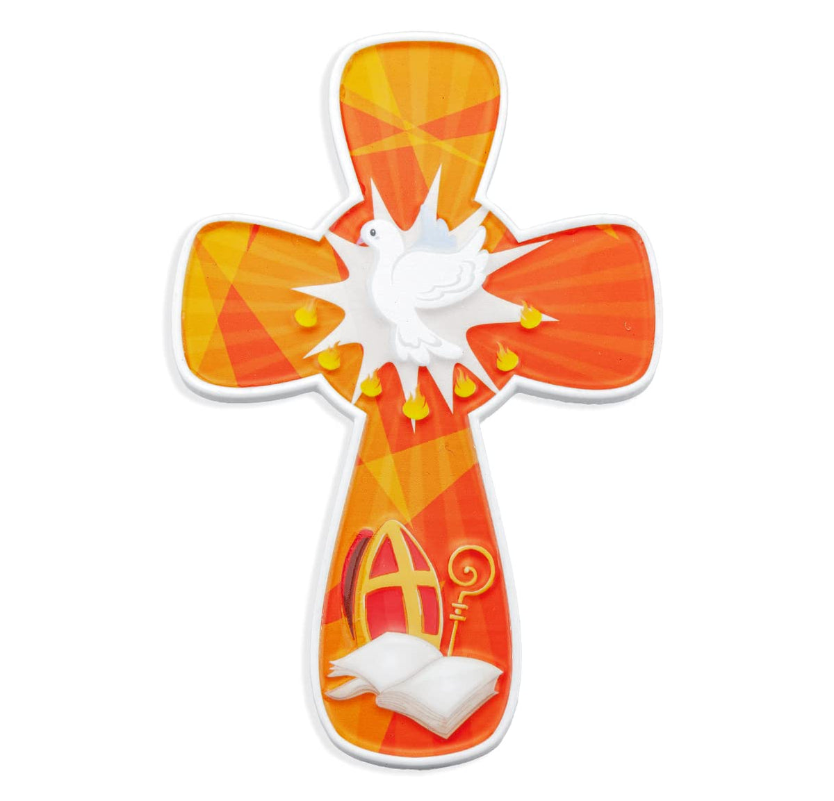 Confirmation Resin Cross, 4" x5-7/8 # 1485
